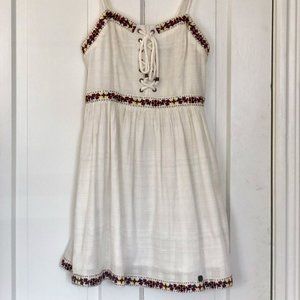 Superdry White Boho Minidress (Size 2)